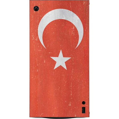 Turkish Flag Distressed XBox Series X Digital Edition Console Skin